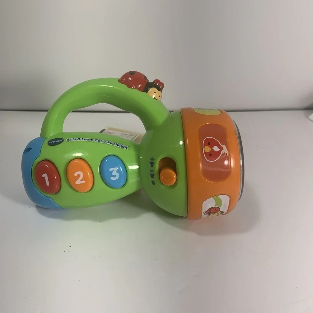 VTech Spin And Learn Color Flashlight - Lights & Sounds Toy Toddler Infant Used